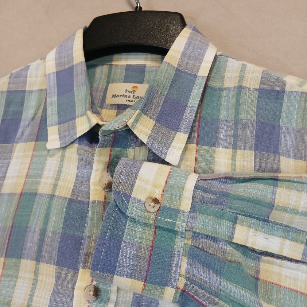 Marine Layer Small Mens Shirt Button Up Long Sleeve 20x26